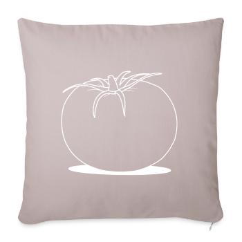 Tomate - Sofakissenbezug 45 x 45 cm - helles Taupe - Vorne