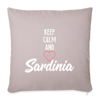Dear Sardinia - Sofa pillowcase 17,3'' x 17,3'' (45 x 45 cm) - light taupe - Front