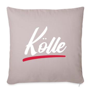 COLD | COLOGNE DESIGN - Sofa pillowcase 17,3'' x 17,3'' (45 x 45 cm) - light taupe - Front