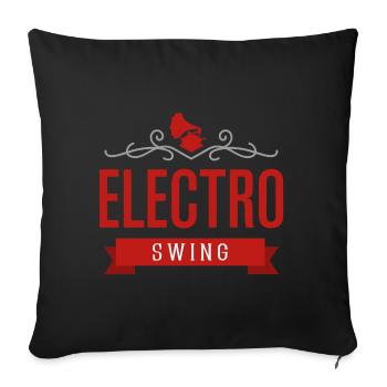 Red Electro Swing Edition - Sofa pillowcase 17,3'' x 17,3'' (45 x 45 cm) - black - Front