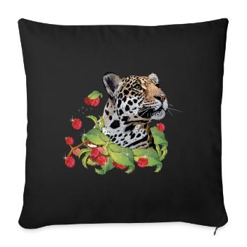Jaguar - Sofakissenbezug 45 x 45 cm - Schwarz - Vorne
