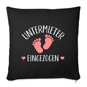 Baby - Sofakissenbezug 45 x 45 cm - Schwarz - Vorne