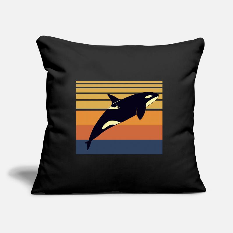 killer whale Sofa pillowcase 17,3'' x 17,3'' (45 x 45 cm)