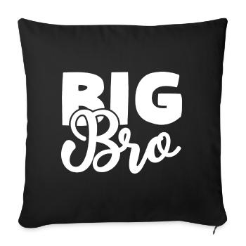 Big Bro - Sofa pillowcase 17,3'' x 17,3'' (45 x 45 cm) - black - Front