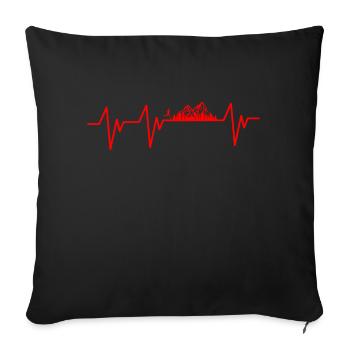 Marathon Running Run jogging - Housse de coussin décorative 45 x 45 cm - noir - Devant