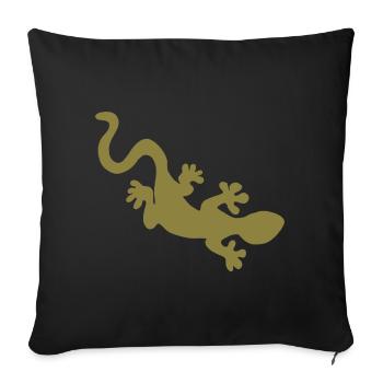 Gecko - Sofakissenbezug 45 x 45 cm - Schwarz - Vorne