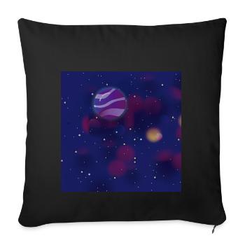 Mars - Housse de coussin décorative 45 x 45 cm - noir - Devant