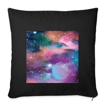 Mercure - Housse de coussin décorative 45 x 45 cm - noir - Devant
