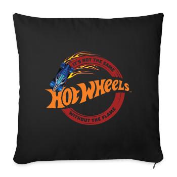 Hot Wheels It´s Not The Same Without The Flame - Sofakissenbezug 45 x 45 cm - Schwarz - Vorne