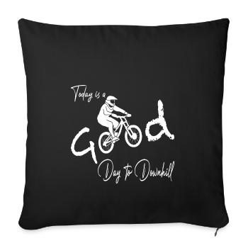 Aujourd’hui est une bonne journée pour descendre - Housse de coussin décorative 45 x 45 cm - noir - Devant