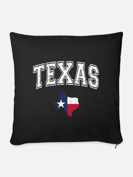Texas - Sofakissenbezug 45 x 45 cm - Schwarz