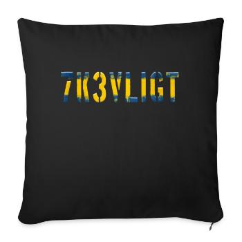 sms chat sprache befestigungen englisch drei 3 drei - Sofakissenbezug 45 x 45 cm - Schwarz - Vorne