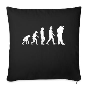 Photography Camera Photographer funny Photographer - Sofa pillowcase 17,3'' x 17,3'' (45 x 45 cm) - black - Front