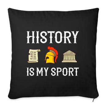 History Teacher Lesson Professor Historian - Sofa pillowcase 17,3'' x 17,3'' (45 x 45 cm) - black - Front