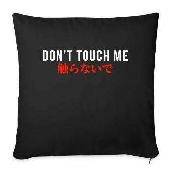 Japonais - Housse de coussin décorative 45 x 45 cm - noir - Devant