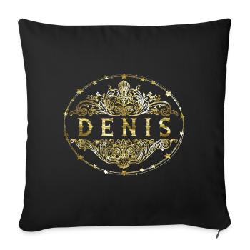Denis - Housse de coussin décorative 45 x 45 cm - noir - Devant