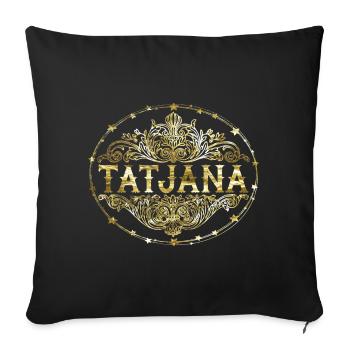 Jennifer - Sofa pillowcase 17,3'' x 17,3'' (45 x 45 cm) - black - Front