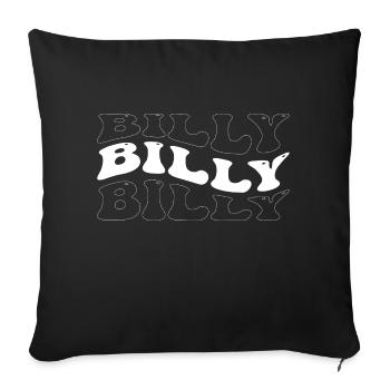 Drôle Billy Groovy 4 Hommes Femmes Cool Billy Tie Dye - Housse de coussin décorative 45 x 45 cm - noir - Devant