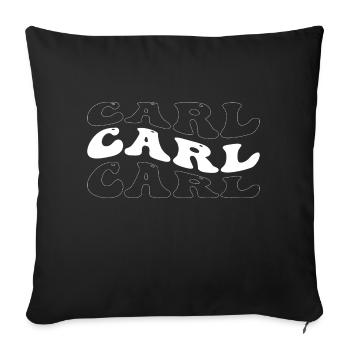 Funny Carl Groovy 4 Men Women Cool Carl Tie Dye - Sofa pillowcase 17,3'' x 17,3'' (45 x 45 cm) - black - Front