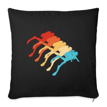Free Dive Scuba Diver Scuba Tauchen Diving - Sofakissenbezug 45 x 45 cm - Schwarz - Vorne