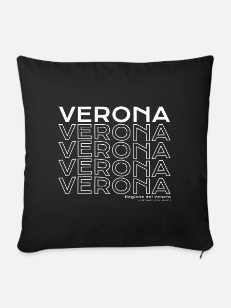 Verona Key Visual: Veneto Wiederholung - Sofakissenbezug 45 x 45 cm - Schwarz