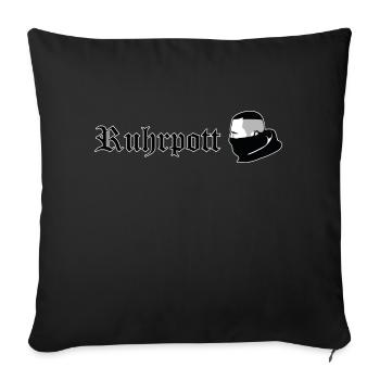 Ruhrpott // Ultra // Illustration - Housse de coussin décorative 45 x 45 cm - noir - Devant