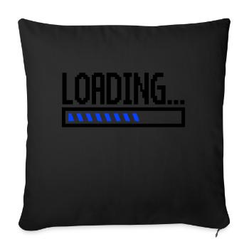 Loading - Sofa pillowcase 17,3'' x 17,3'' (45 x 45 cm) - black - Front