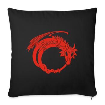 The Ring of the Red Dragon - Sofa pillowcase 17,3'' x 17,3'' (45 x 45 cm) - black - Front