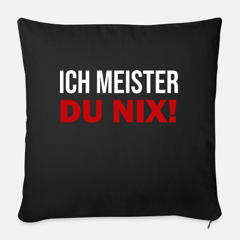 Handwerker Handyman Handwerk Werkzeug Baustelle - Sofakissenbezug 45 x 45 cm - Schwarz