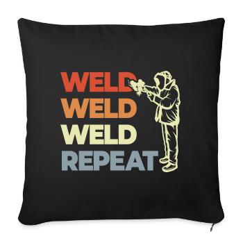 Amant de la sueur - Housse de coussin décorative 45 x 45 cm - noir - Devant