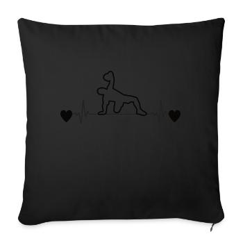 Fitness Sports Fitness Bodybuilding Sports Athletes - Sofa pillowcase 17,3'' x 17,3'' (45 x 45 cm) - black - Front