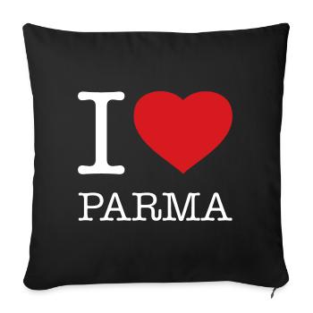I LOVE PARMA - Sofa pillowcase 17,3'' x 17,3'' (45 x 45 cm) - black - Front