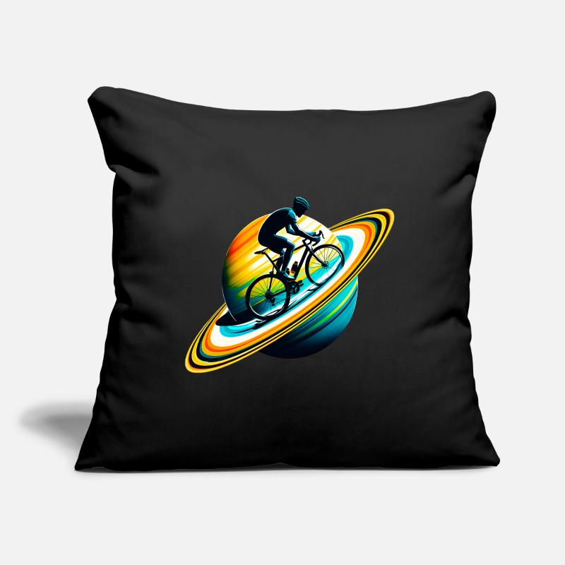 Cyclist on Saturn Sofa pillowcase 17,3'' x 17,3'' (45 x 45 cm)