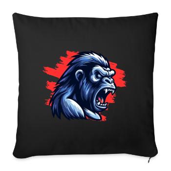 Mad Gorilla - Sofa pillowcase 17,3'' x 17,3'' (45 x 45 cm) - black - Front