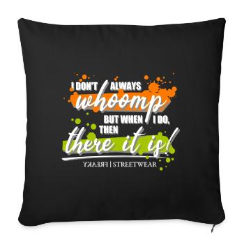 Je ne hurle pas toujours - Housse de coussin décorative 45 x 45 cm - noir - Devant