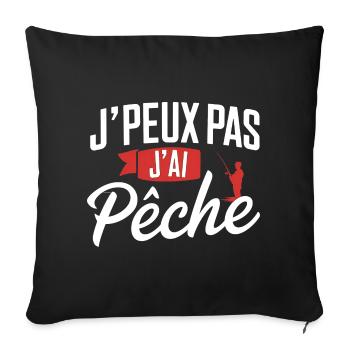 I can't, I sinned - Sofa pillowcase 17,3'' x 17,3'' (45 x 45 cm) - black - Front