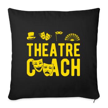 Musical Theatre Coach Gift Idea - Sofa pillowcase 17,3'' x 17,3'' (45 x 45 cm) - black - Front