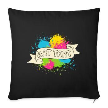 Artist Painter Graphic Art Tart Art - Sofa pillowcase 17,3'' x 17,3'' (45 x 45 cm) - black - Front