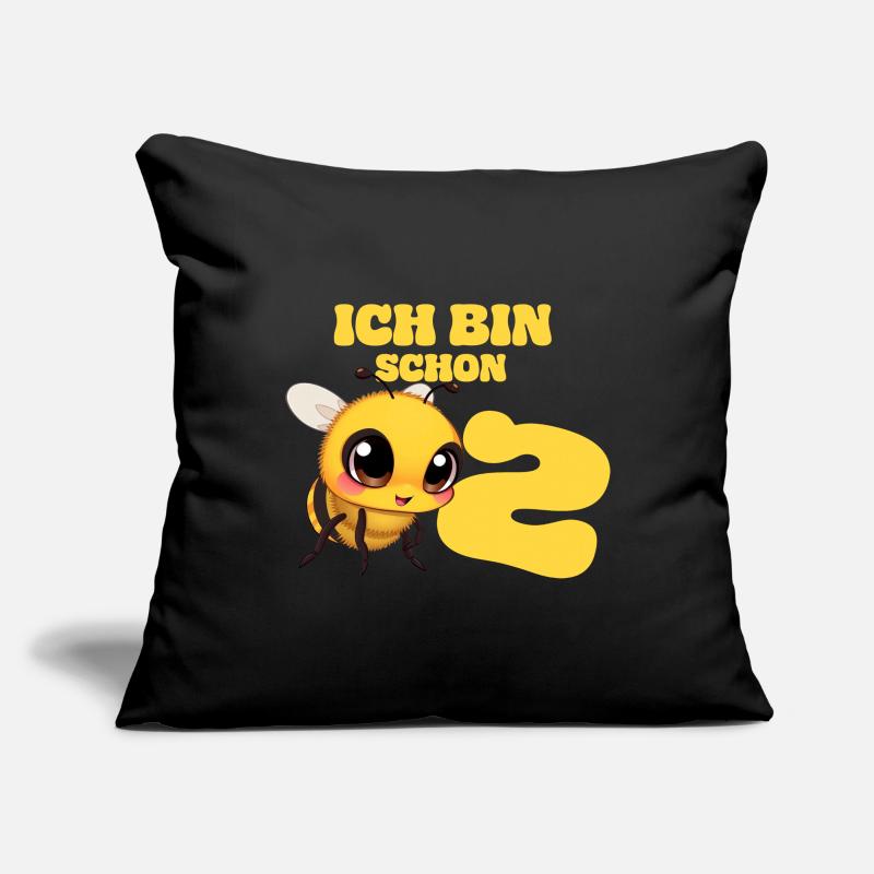 Bee - I'm already 2 years old Sofa pillowcase 17,3'' x 17,3'' (45 x 45 cm)