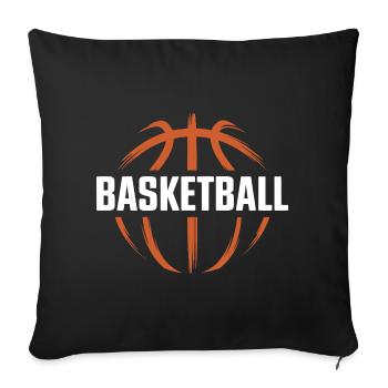 Basket-ball Joueurs de basket-ball - Housse de coussin décorative 45 x 45 cm - noir - Devant