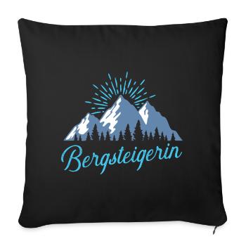 Climber - Sofa pillowcase 17,3'' x 17,3'' (45 x 45 cm) - black - Front