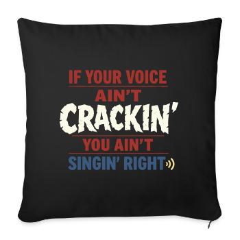 Shanty Crew folk music community - Sofa pillowcase 17,3'' x 17,3'' (45 x 45 cm) - black - Front
