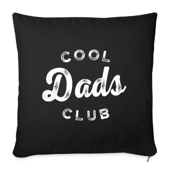 Proud Dad 2026 – Cool Dads Club - Sofa pillowcase 17,3'' x 17,3'' (45 x 45 cm) - black - Front