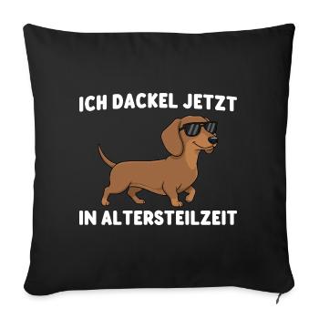 Early retirement I am now in partial retirement - Sofa pillowcase 17,3'' x 17,3'' (45 x 45 cm) - black - Front