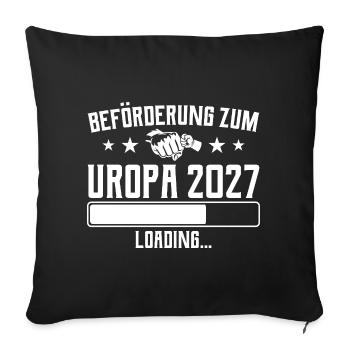 Great-grandpa-to-be 2027 Promotion Loading - Sofa pillowcase 17,3'' x 17,3'' (45 x 45 cm) - black - Front