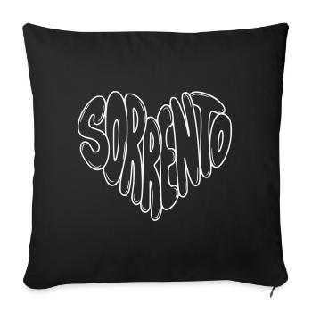 Sorrento - Sorrento Heart Typer Comic - Housse de coussin décorative 45 x 45 cm - noir - Devant