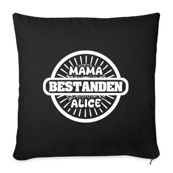 Alice als Name - Sofakissenbezug 45 x 45 cm - Schwarz - Vorne
