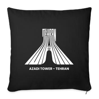 Téhéran, Iran Tournée de la capitale Touristes Iraniens - Housse de coussin décorative 45 x 45 cm - noir - Devant