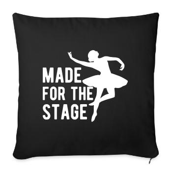 Theater Made For The Stage Actor Musical Design - Sofa pillowcase 17,3'' x 17,3'' (45 x 45 cm) - black - Front