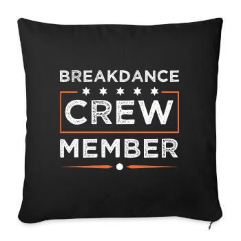 Équipe de breakdance - Housse de coussin décorative 45 x 45 cm - noir - Devant
